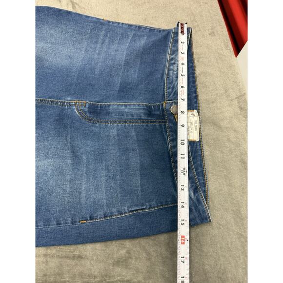Free People Just Float On Flare Jeans Jericho Blue Sz 30 Bell Bottom Stretch - Picture 8 of 12